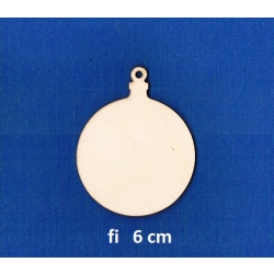 SKLEJKA #3mm Bombka 6cm , bombka klasyczna  , bańka , baza 6cm / 8585
